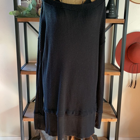 Free People | Black North Shore Thermal | S - Picture 6 of 16